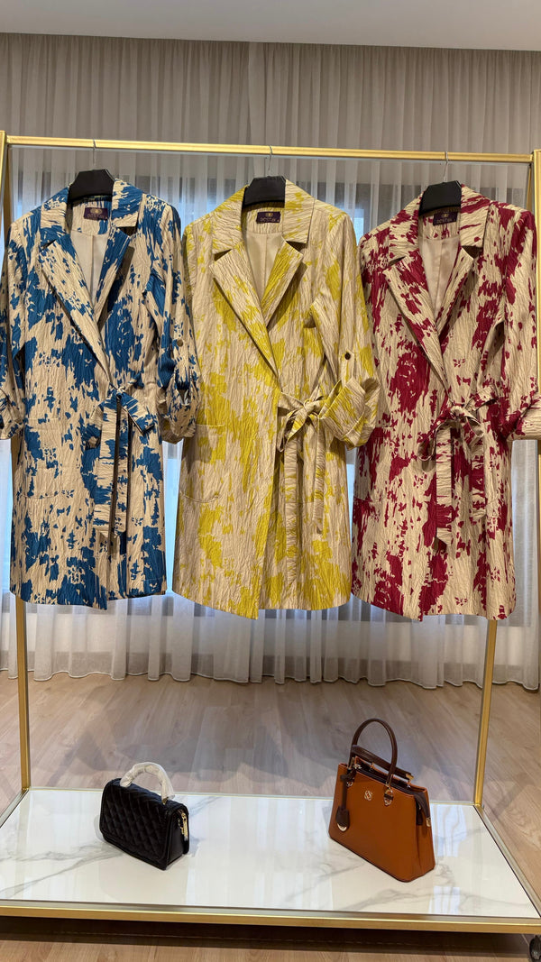 Painting Blue Blazer