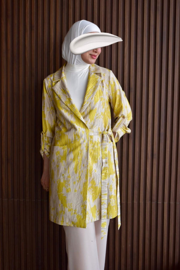 Painting Yellow Blazer