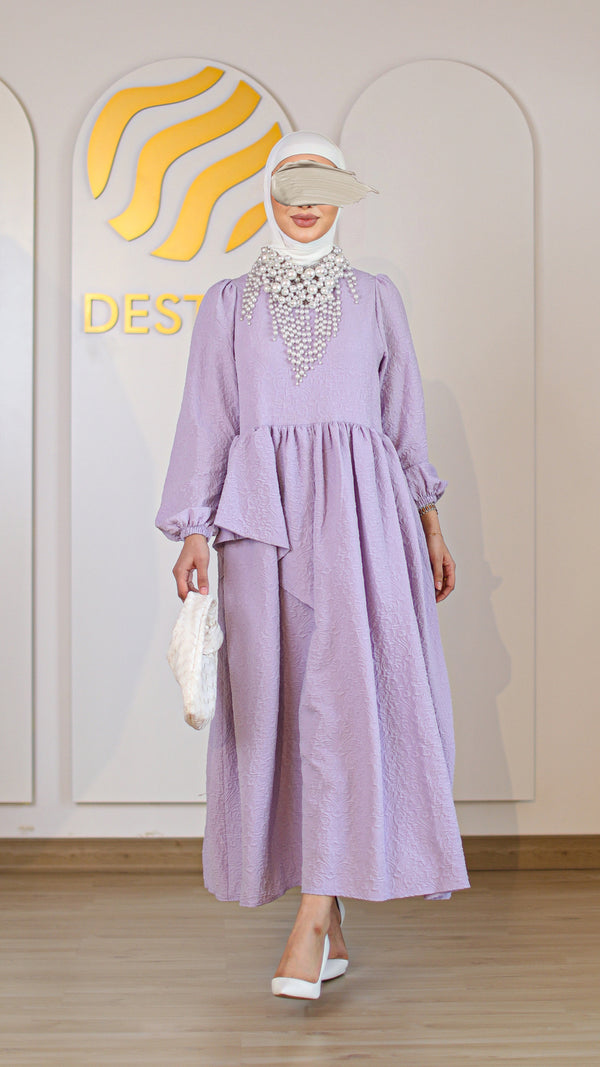 نفنوف بنفسجي منقوش