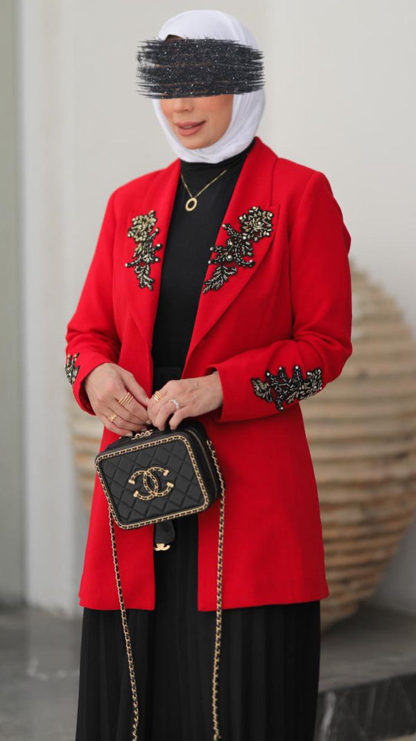 ⁨بليزر العيد احمر⁩