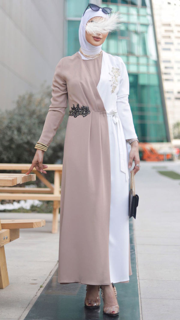 ⁨⁨نفنوف لونين بيج وابيض عليه شك صوبين⁩⁩